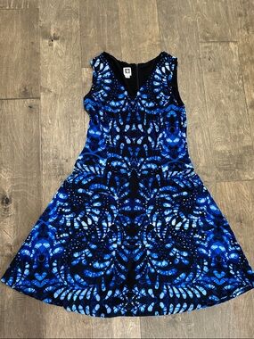 Anne Klein V-Neck Midi Dress